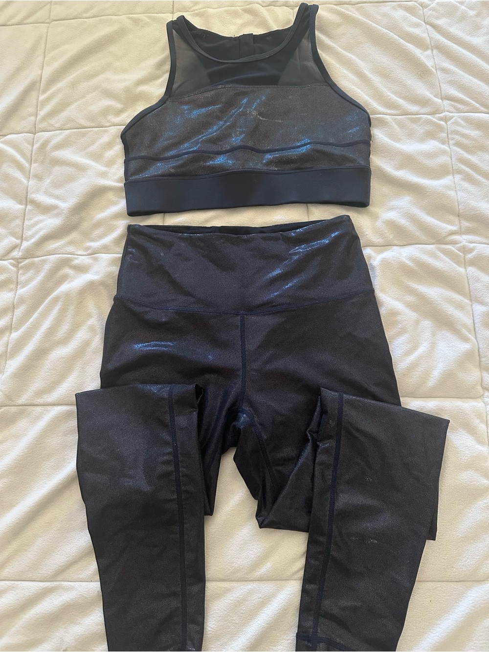Zyai active twighlight sports bra and matching leggings